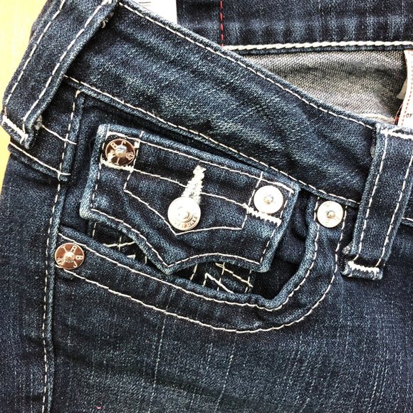 True Religion Low Rise Boot Cut Jeans Size 27 - Picture 4 of 9